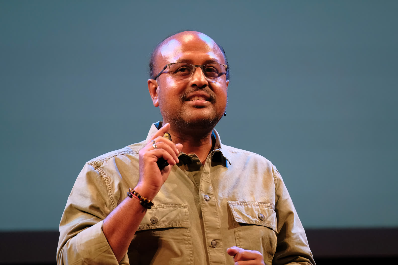 Gautam Hazari speaking
